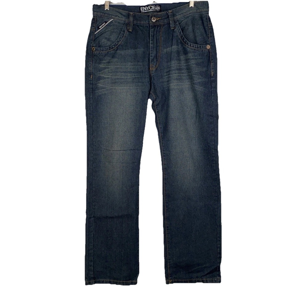 Enyce Jeans Men's 34x36 A Sean Combs Co NWOT Blue Unique Trim Stitching New